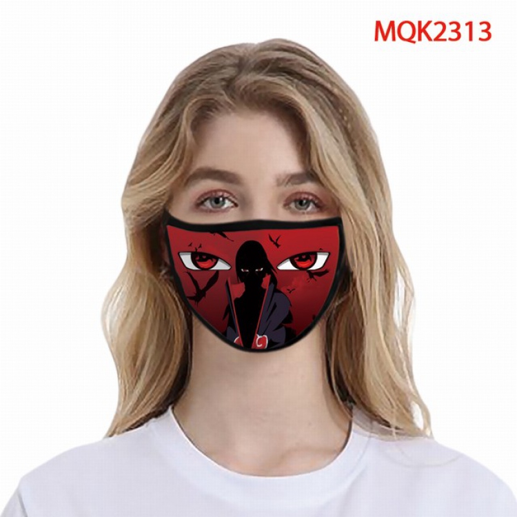 Naruto Color printing Space cotton Masks price for 5 pcs MQK2313