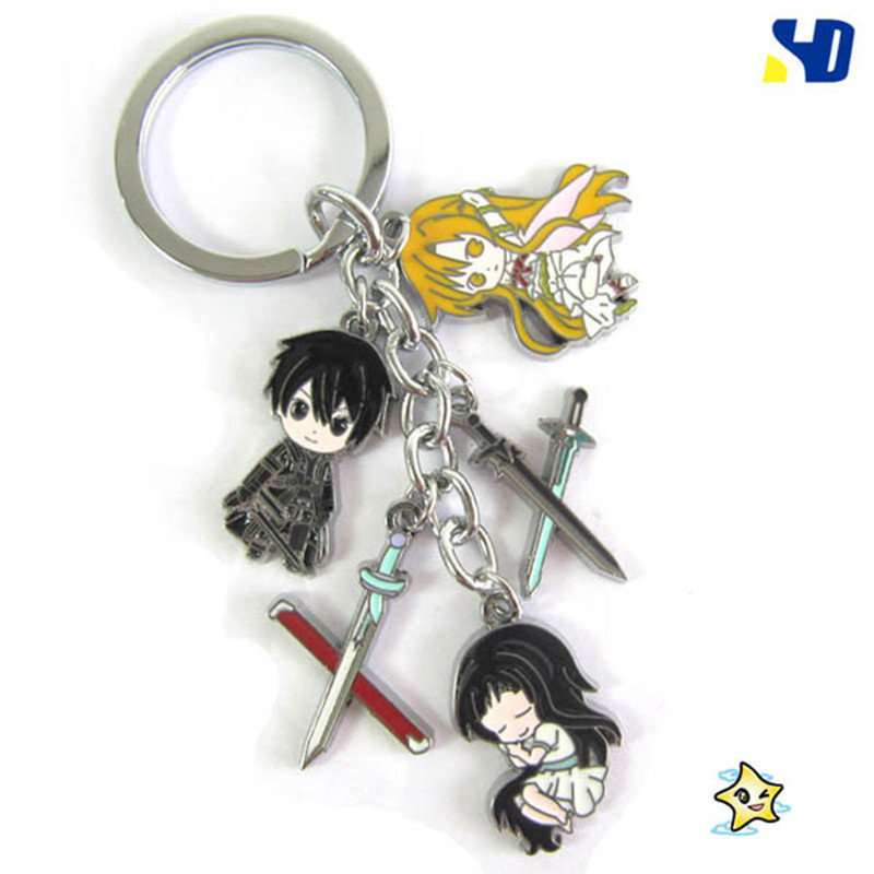 sword art online anime keychain