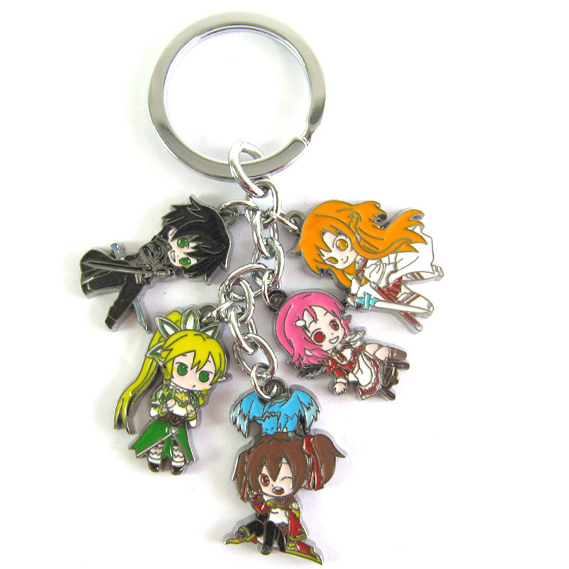 sword art online anime keychain