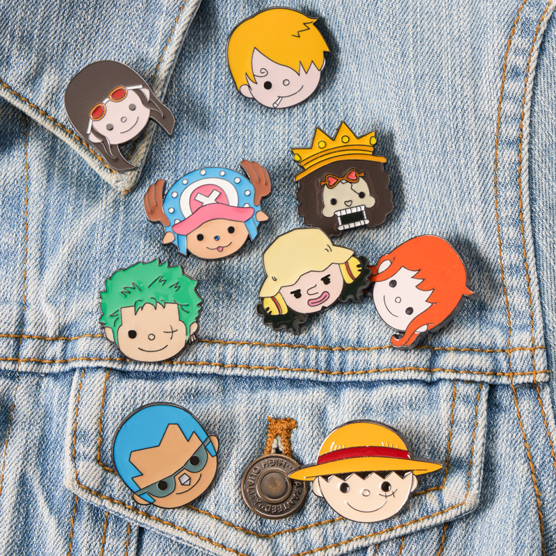 one piece anime pin brooch 2.5 cm price for 1 pcs