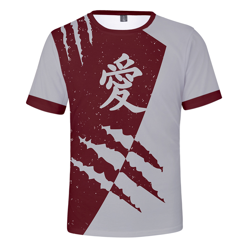 naruto anime 3d printed tshirt 2xs to 4xl