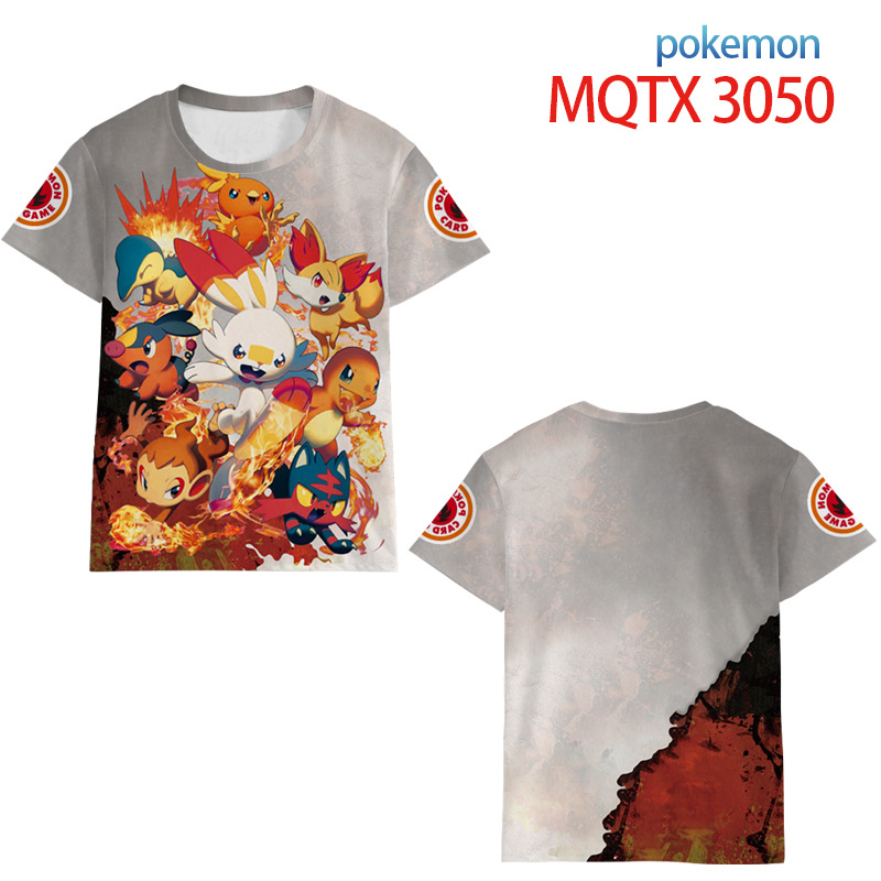 pokemon anime 3d printed tshirt 2xs to 5xl