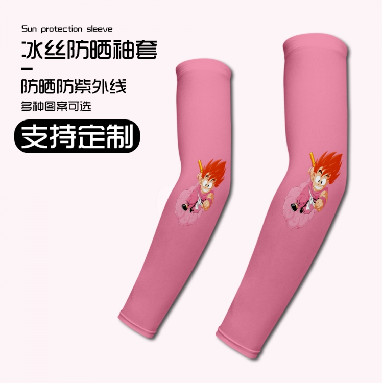 DRAGON Ball sunscreen sleeves summer outdoor ice silk hand sleeves price for 3 pcs N21113-3G60