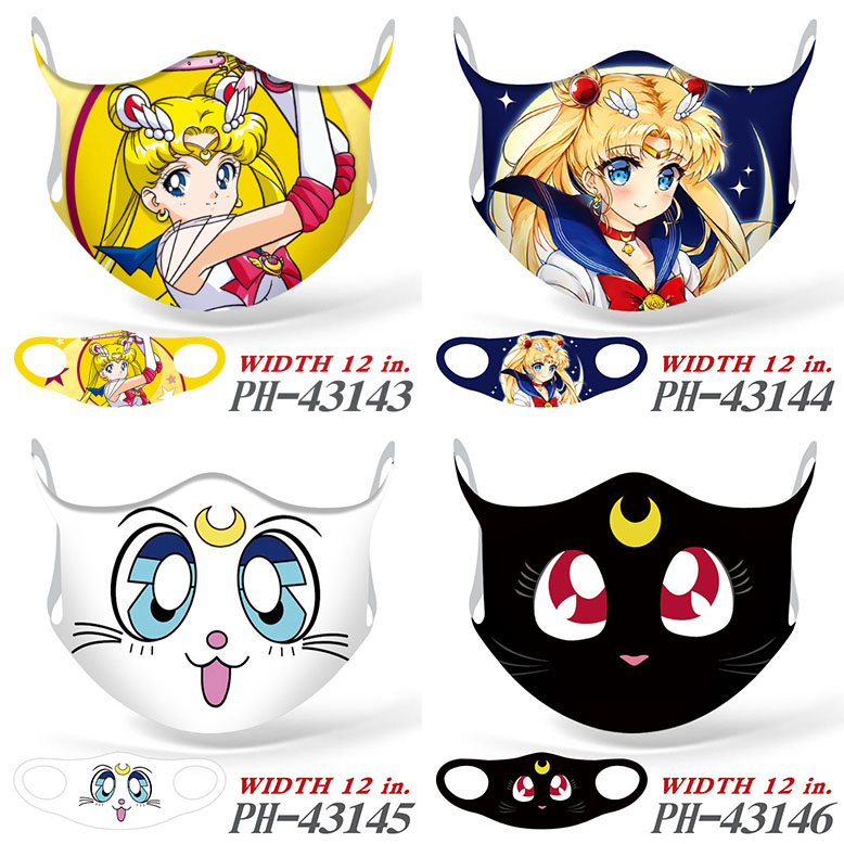 Sailor Moon anime trendy mask printed wash mask