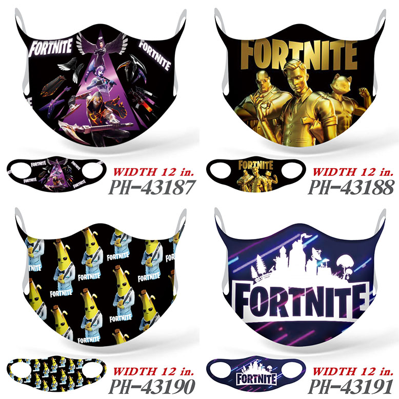 Fortnite game trendy mask printed wash mask