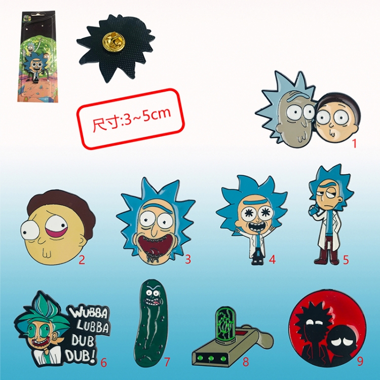 rick and morty anime pin price for 1 pcs