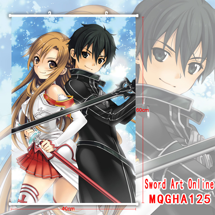 sword art online anime wallscroll