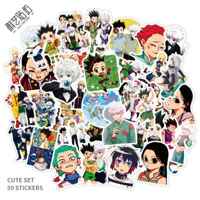 hunter hunter anime waterproof stickers set(50pcs a set) price for 5 set