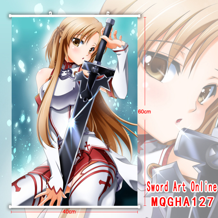 sword art online anime wallscroll