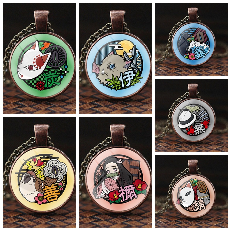 demon slayer anime necklace