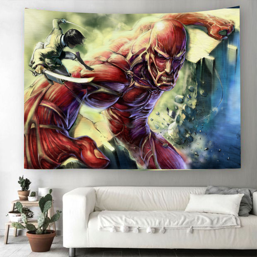 attack on titan anime tapestry 150*200cm