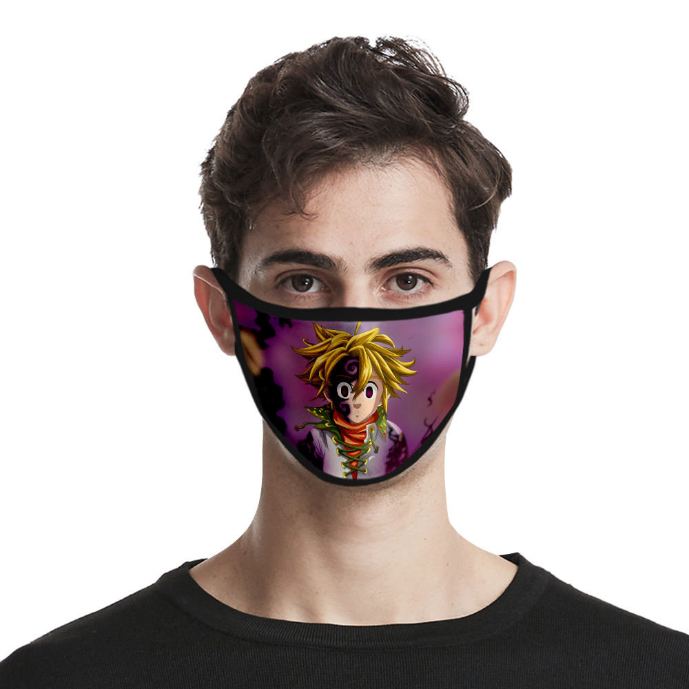 seven deadly sins anime 3d printed mask