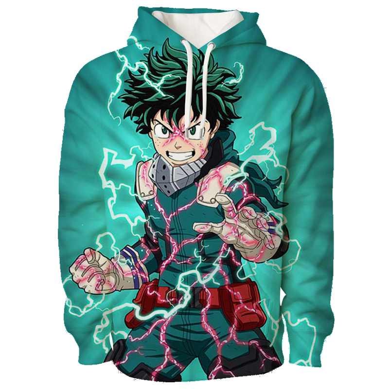 my hero academia anime hoodie