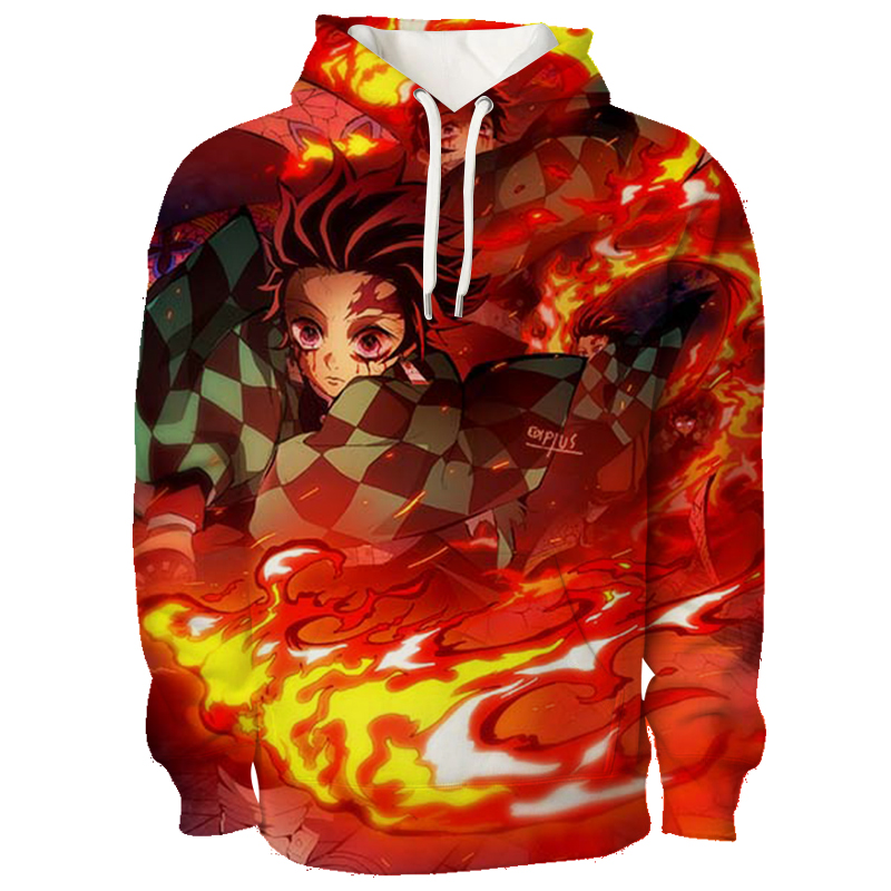 demon slayer anime 3d printed hoodie