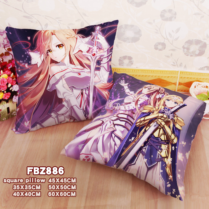 Sword Art Online anime two-sided pillow 45*45