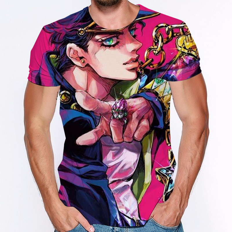 jojos bizarre adventure anime 3d printed tshirt