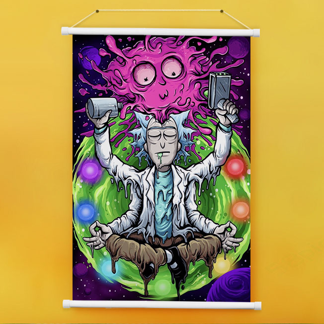 Rick and Morty anime wall scroll 60*90