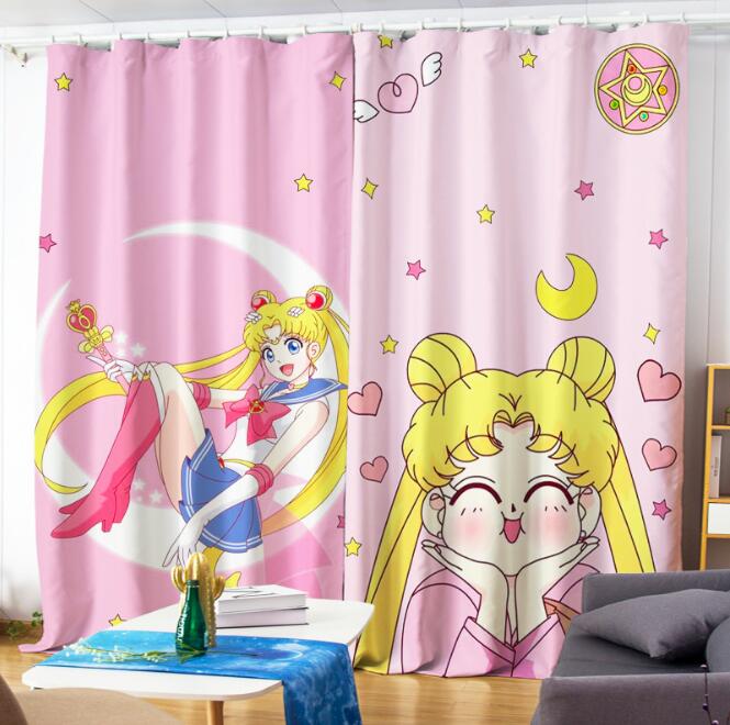 sailormoon anime curtain 320*270cm welcome custom design