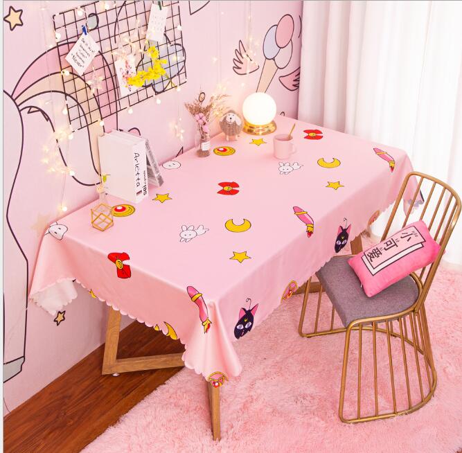 sailormoon anime 3d printed table cloth 130*180 welcome custom design