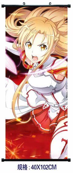 sword art online anime wallscroll 40*102cm