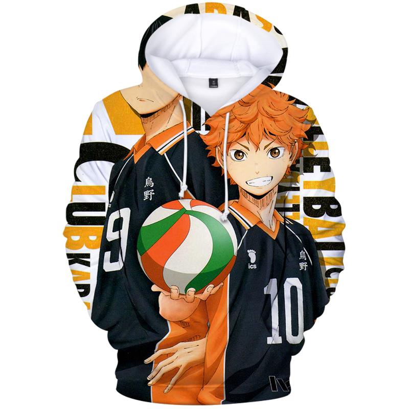 haikyuu anime 3d printed hoodie