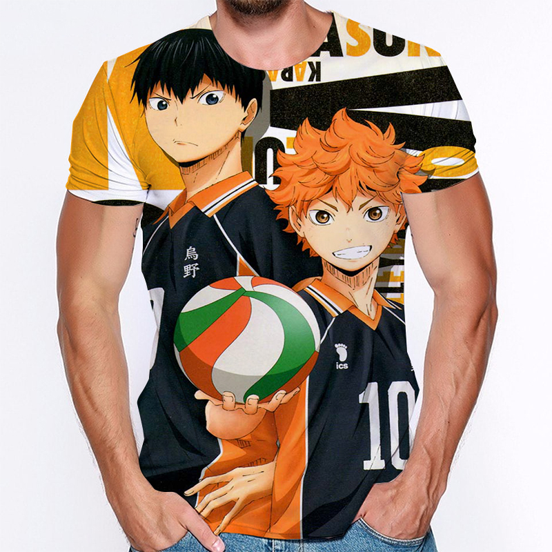 haikyuu anime 3d printed tshirt