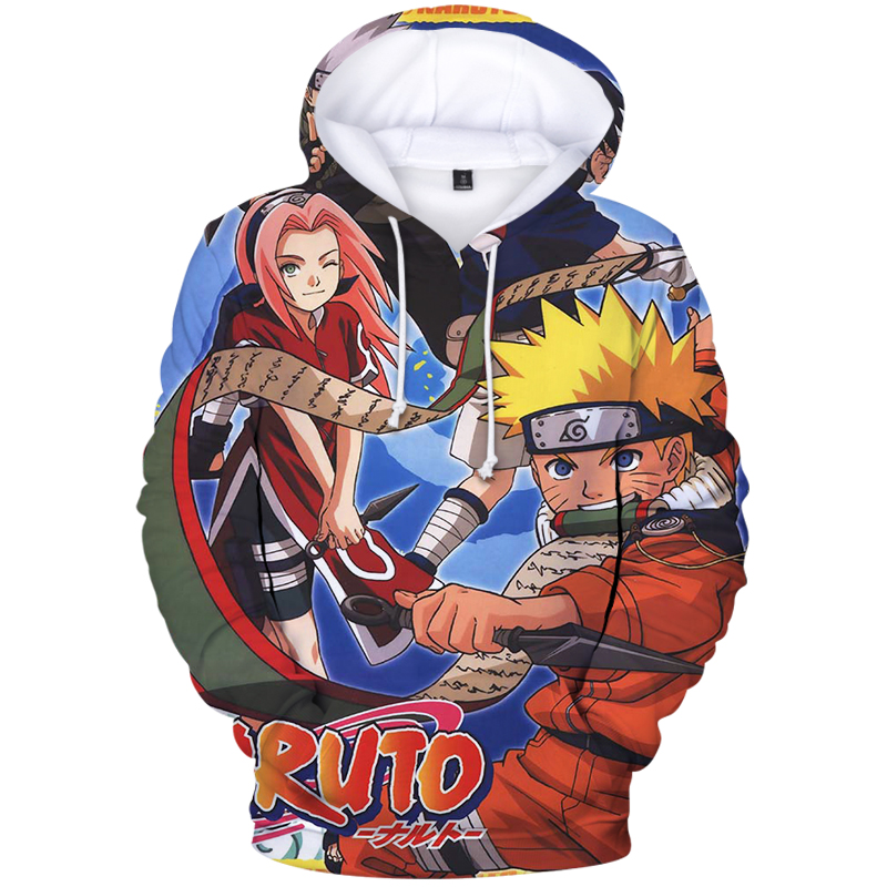 naruto anime 3d printed hoodie