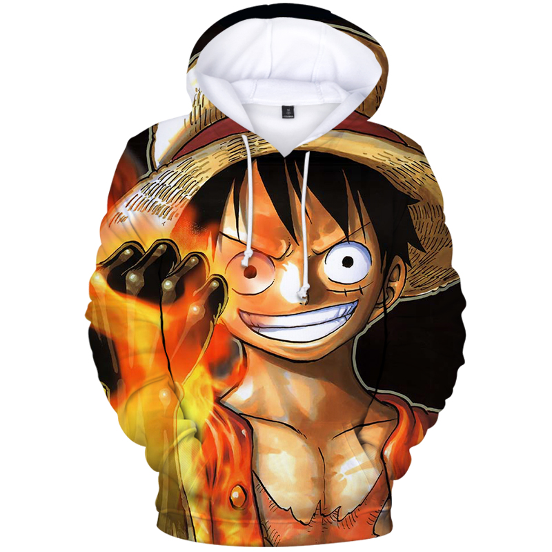 one piece anime 3d printed hoodie