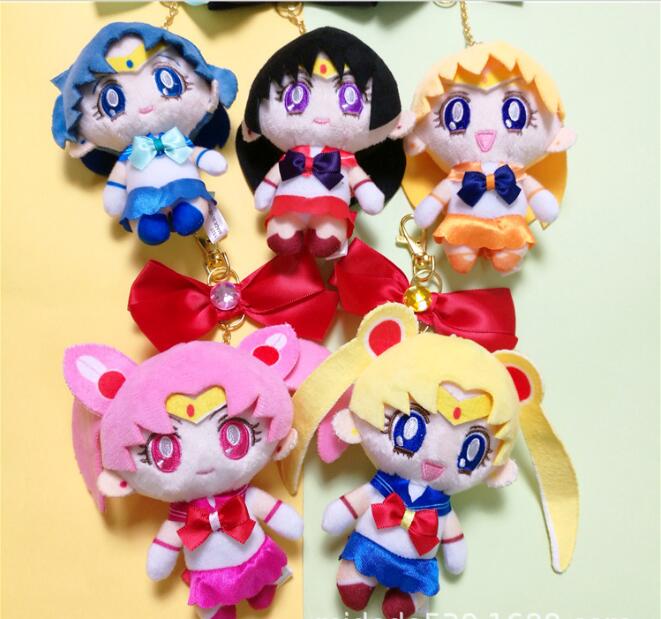 sailormoon anime plush pendant 13cm