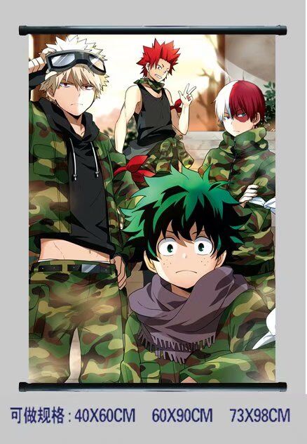 my hero academia anime wallscroll 60*90cm