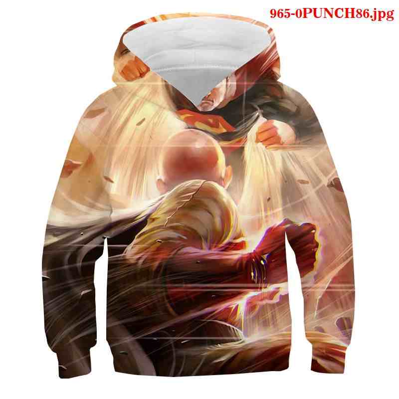 one punch man anime 3d printed hoodie