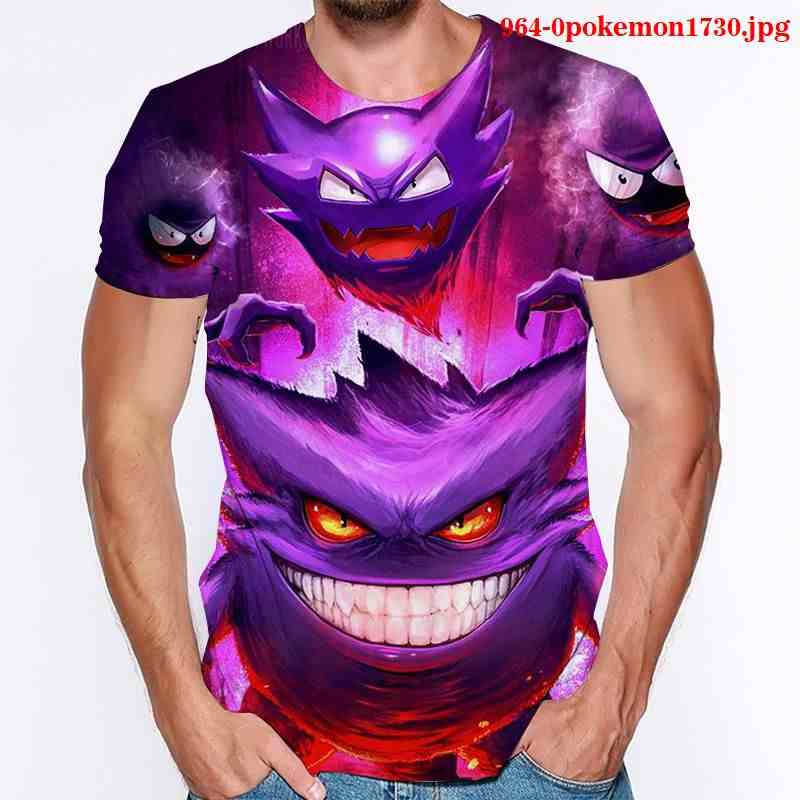 pokemon anime 3d printed tshirt