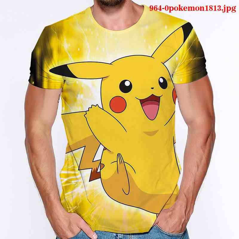 pokemon anime 3d printed tshirt