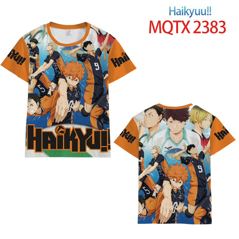 haikyuu anime 3d printed tshirt