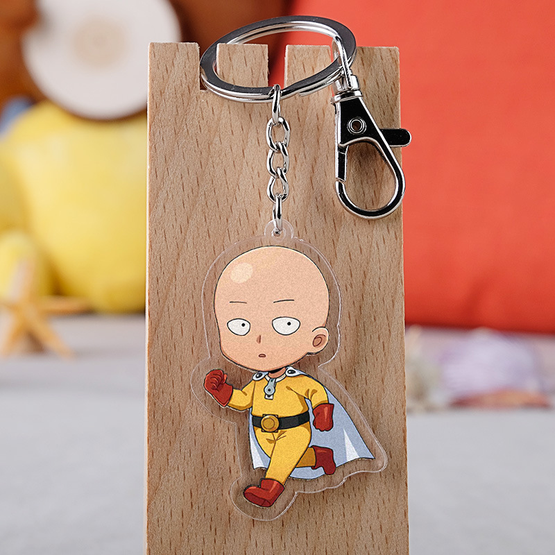 one punch man anime keychain