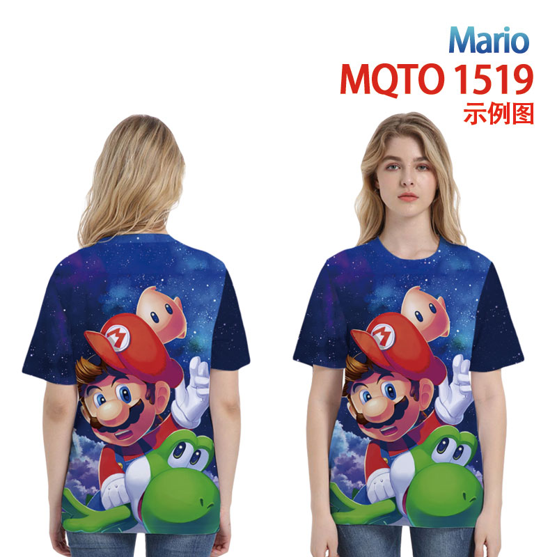 super mario anime 3d printed tshirt