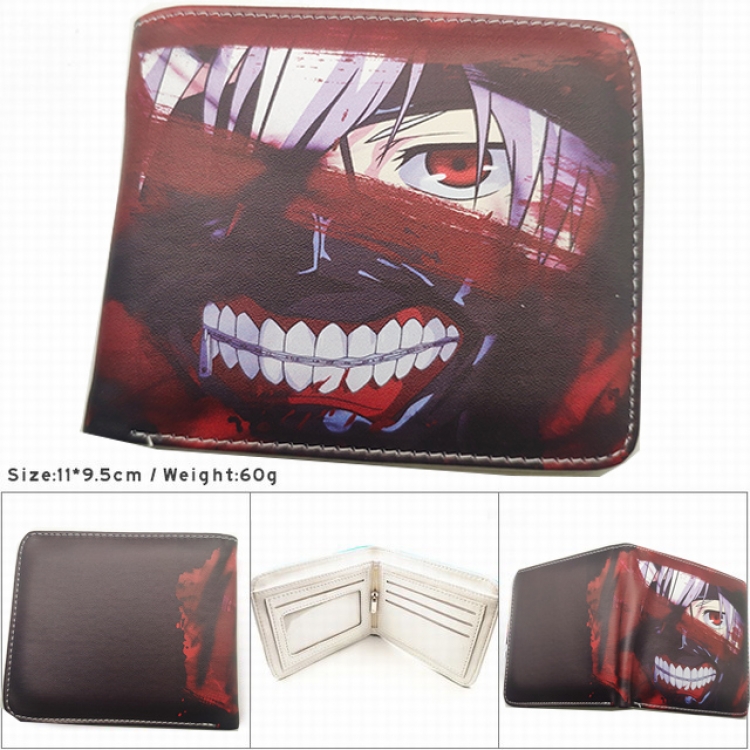 Tokyo Ghoul Anime color picture two fold Short wallet 11X9.5CM 60G HK712