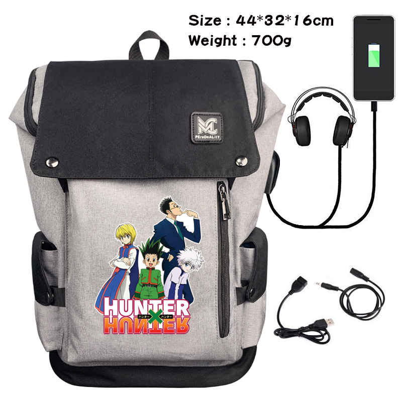 hunter hunter Data cable animation game backpack school bag
