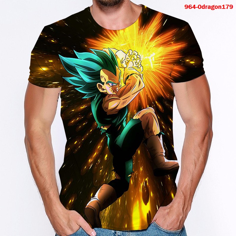 dragon ball anime 3d printed tshirt