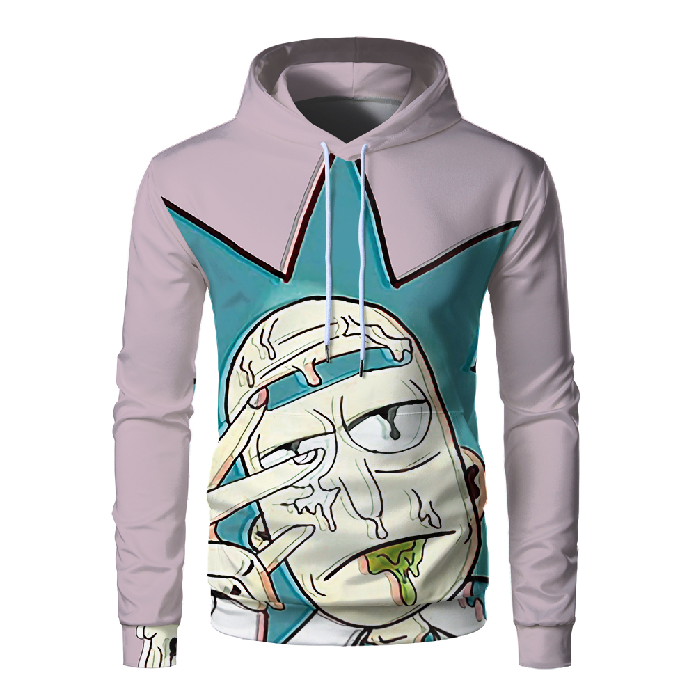 rick and morty anime 3d printed hoodie