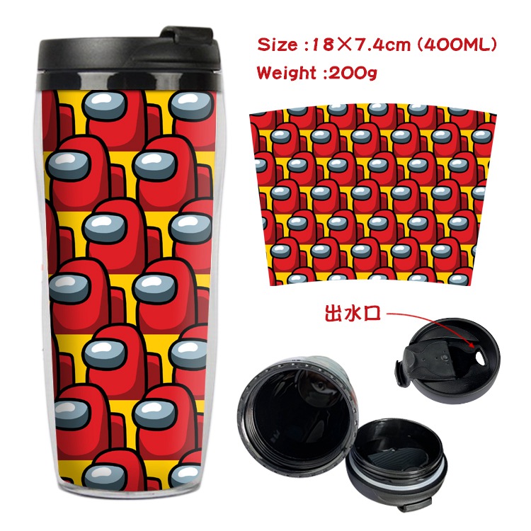 Among us Popular Game Cartoon Insulation Cup Heat Sensitive Mug