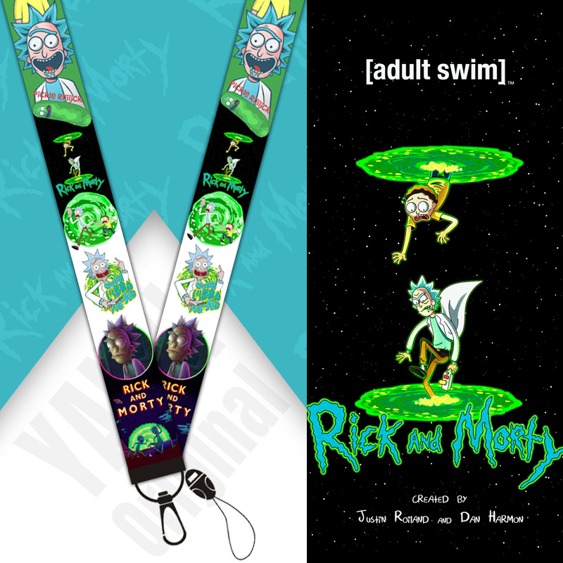 rick and morty anime lanyard phonestrap 2.5cm*45cm