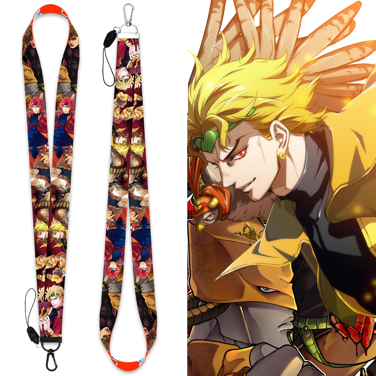 jojos bizarre adventure anime lanyard phonestrap 2.5cm*45cm