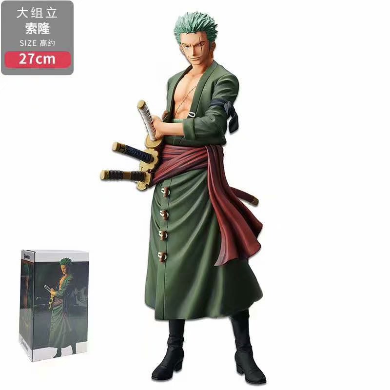 27CM One Piece Roronoa Zoro Figure Anime Toy wholesale