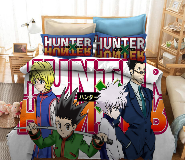 hunter hunter anime bedsheet set US-FULL 203x228cm welcome custom design