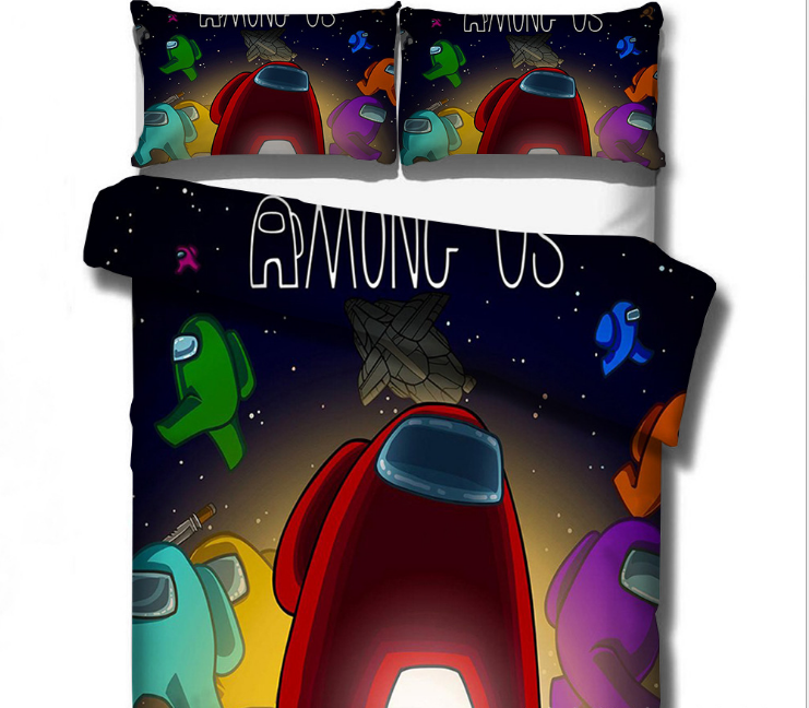 among us bedsheet set US-FULL 203x228cm welcome custom design