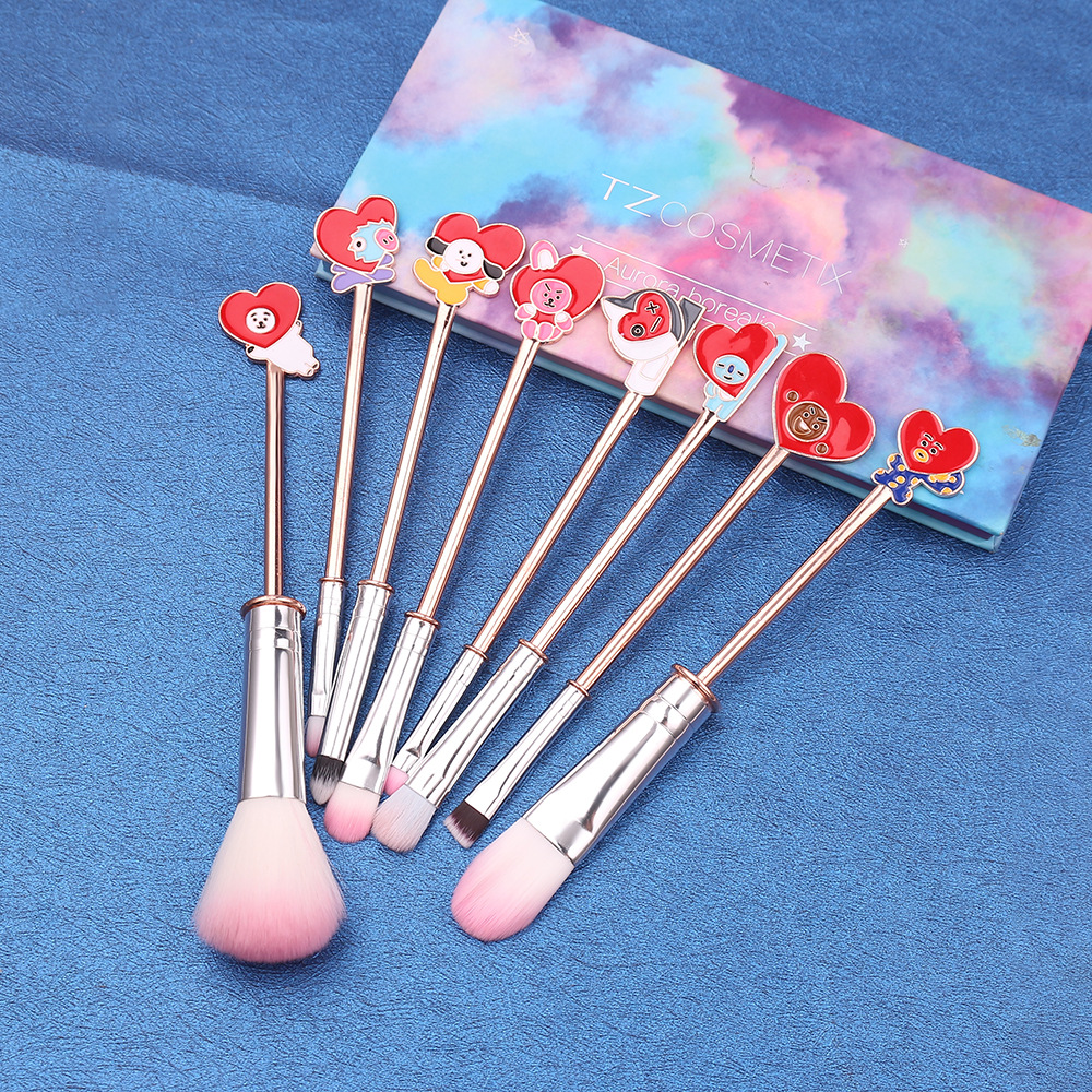 bts makeup brush set