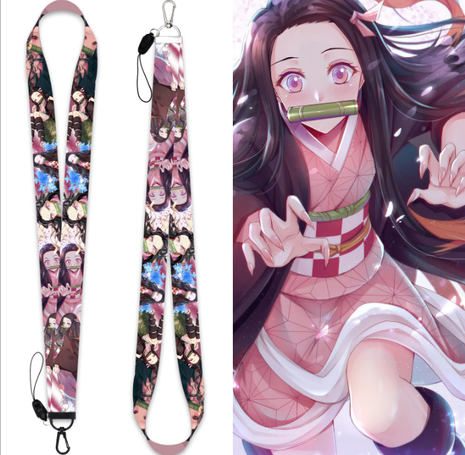 demon slayer anime lanyard phonestrap
