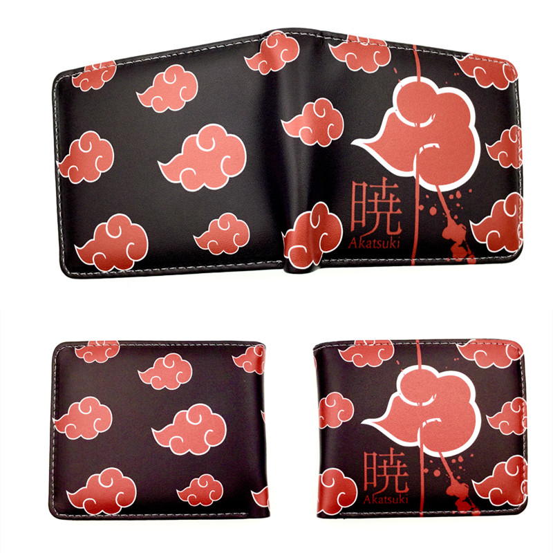16 Styles Naruto Cartoon PU Folding Purse Anime Short Wallet