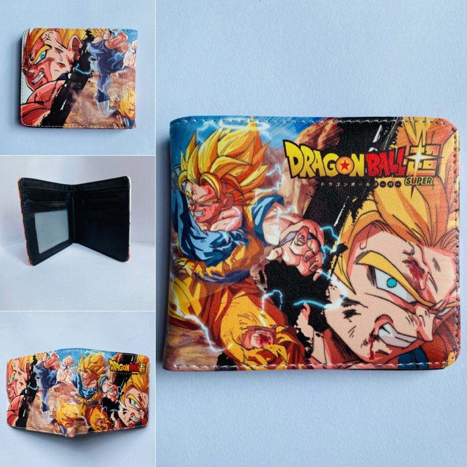 3 Styles Dragon Ball Z Cartoon Coin Purse Folding PU Anime Short Wallet